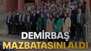 MHP İl Başkanı Demirbaş mazbatasını aldı